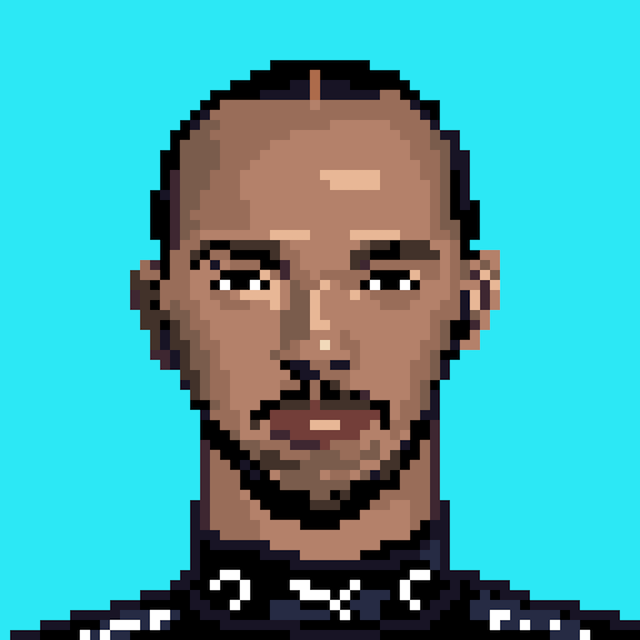 Pixel Lewis Hamilton 112/1000